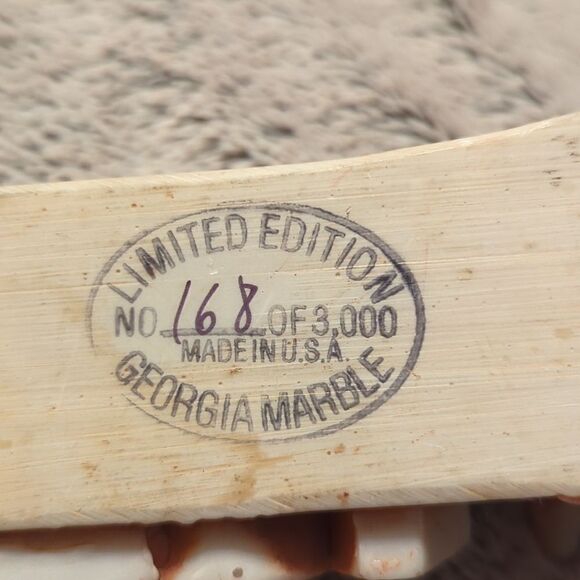 Vtg Rare 1977 Creative Mfg Football Player Dog Promo Bank & Georgia marbleholder - Picture 10 of 10